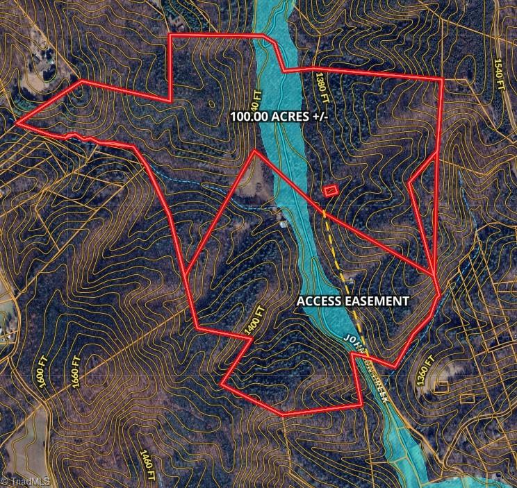125 Ahart Ridge Road, Unit 100 Ararat, VA 24053 - Photo 9 of 26 Above is the proposed break-up for the 100 AC +/- tract