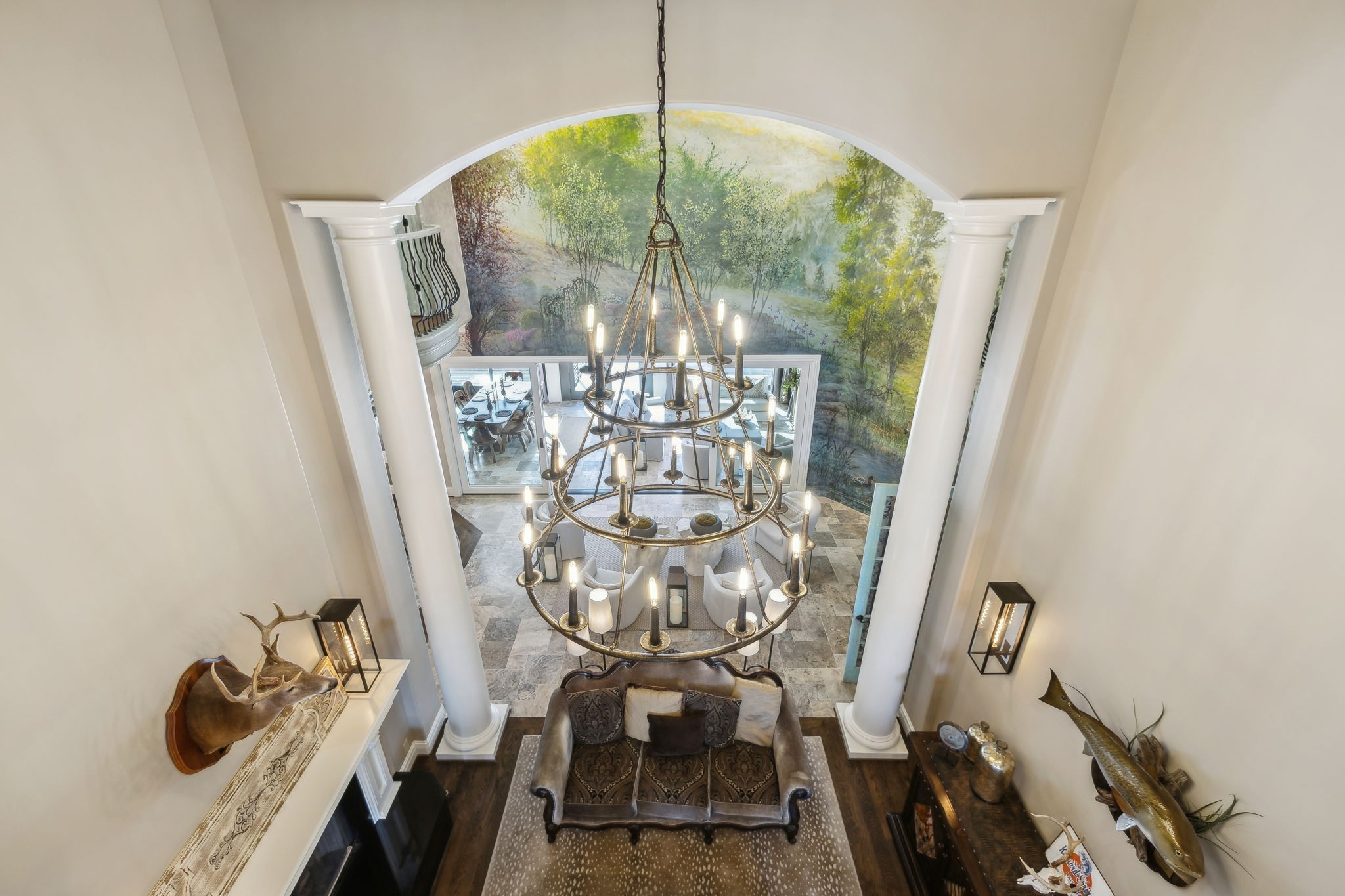 3235 Kinnard Springs Road Franklin, TN 37064 - Photo 75 of 99 a view of a dining room with furniture and chandelier