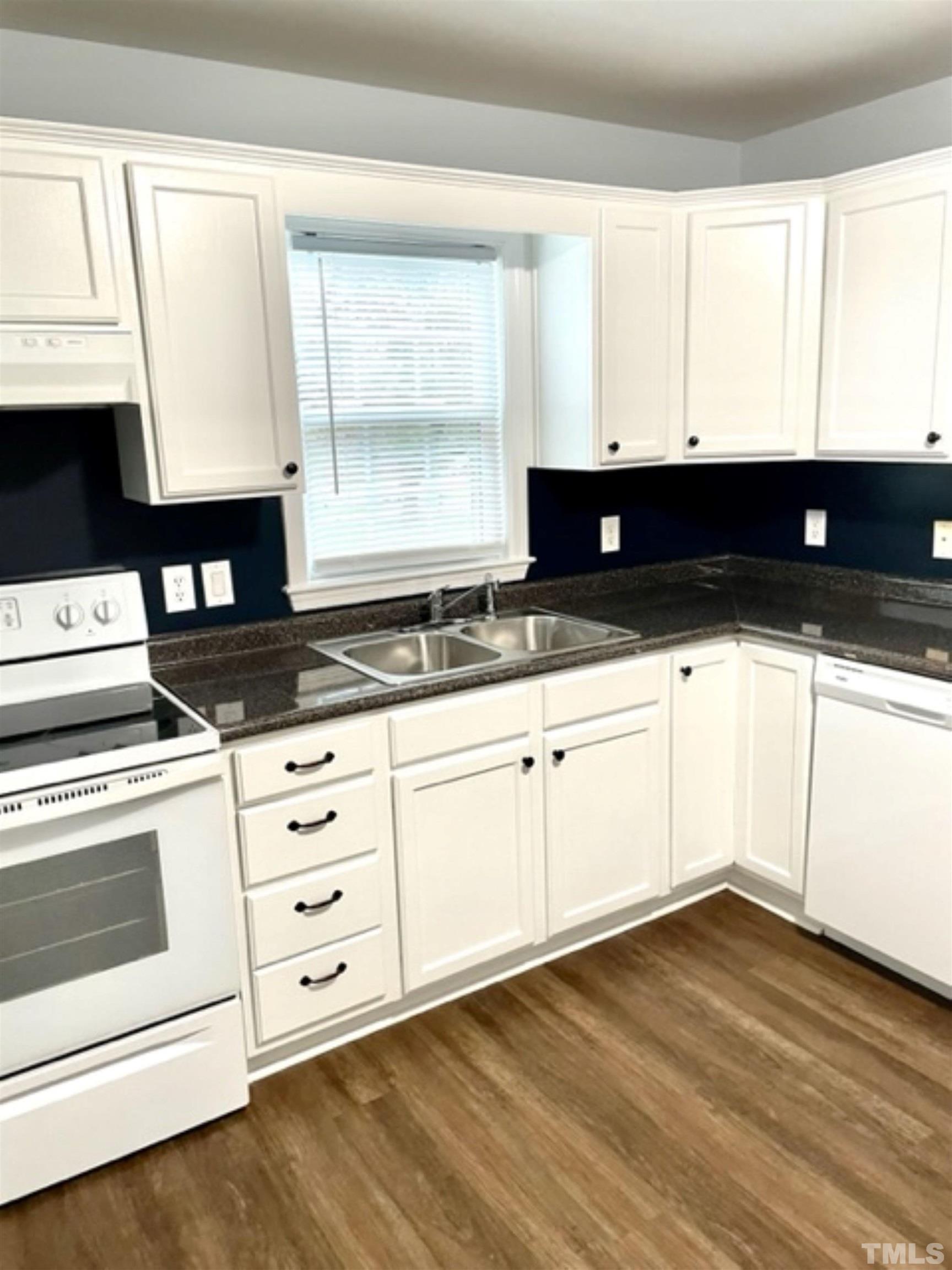 1323 Pointer Street Roxboro, NC 27573 - Photo 36 of 51 a kitchen with granite countertop white cabinets and sink