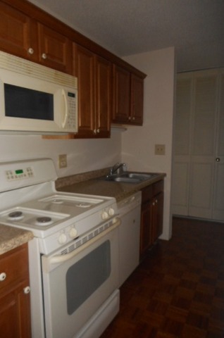 1117 South Old Wilke Road, Unit 106 Rolling Meadows, IL 60005 - Photo 7 of 13 a kitchen with a stove and a microwave