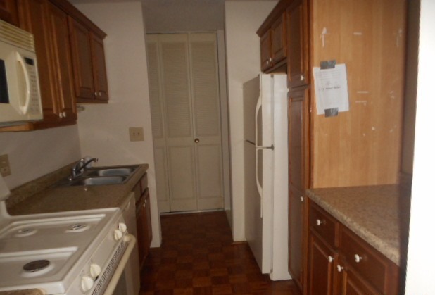 1117 South Old Wilke Road, Unit 106 Rolling Meadows, IL 60005 - Photo 9 of 13 a kitchen with a sink and a refrigerator