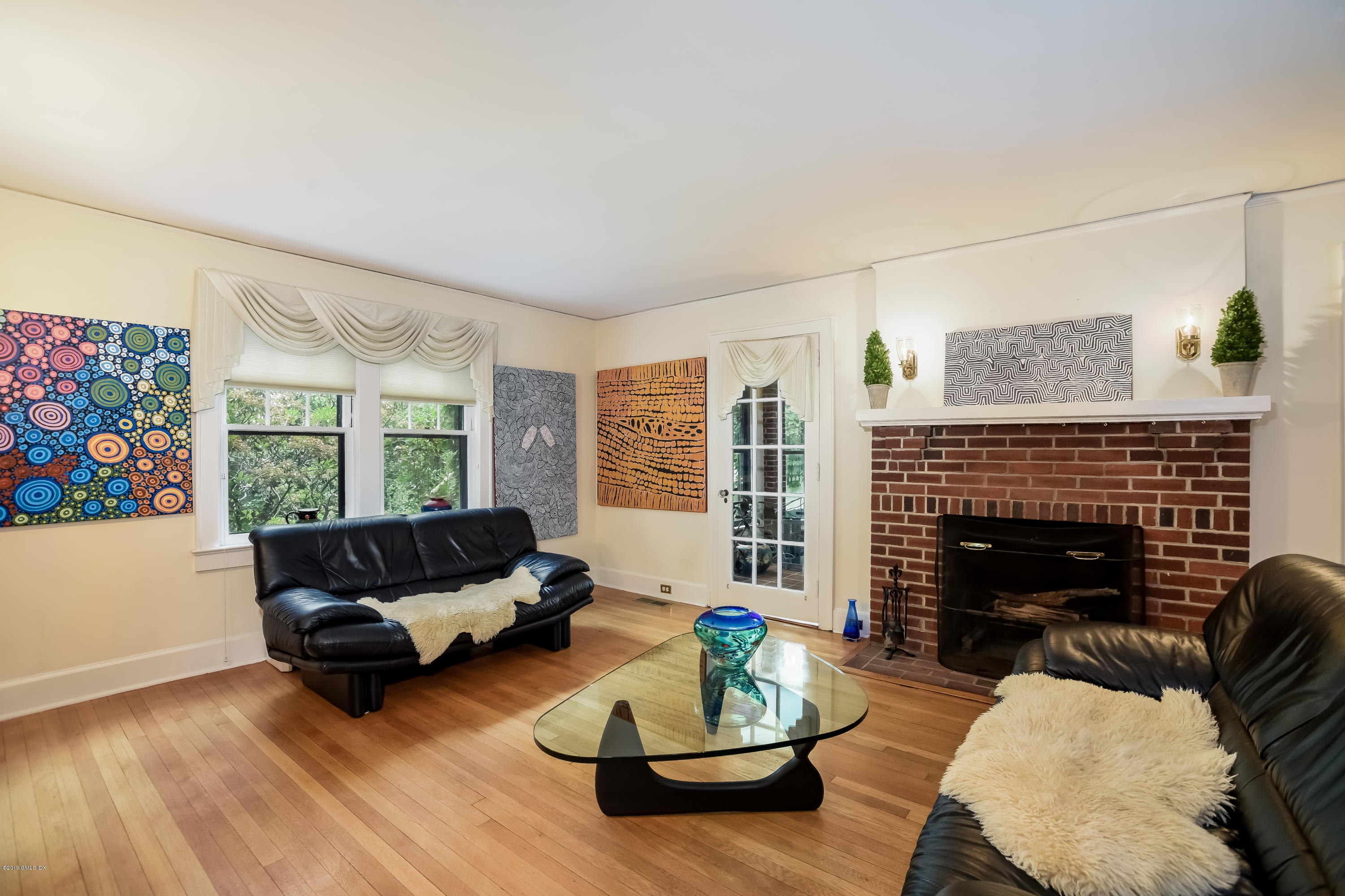 12 Old Post Road Cos Cob, CT 06830 - Photo 4 of 34 a living room with furniture and a fireplace