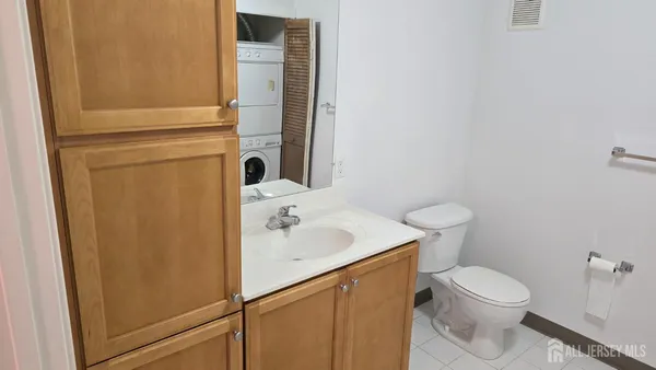 a close view of a bathtub in bathroom