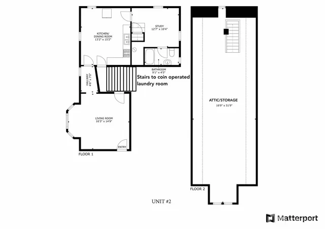 a kitchen with a refrigerator and a sink