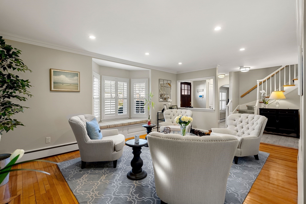 4 Dean Road Marblehead, MA 01945 - Photo 3 of 38 a living room with furniture and wooden floor