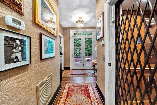 a view of a chairs in the balcony