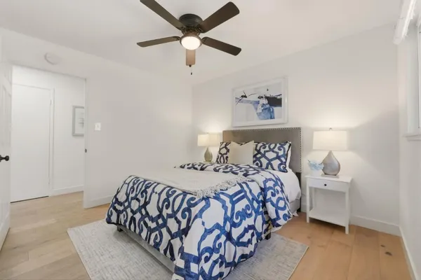 a workspace with furniture and window