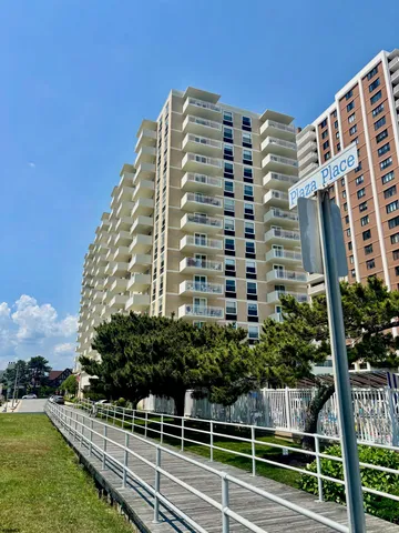 a view of a tall building