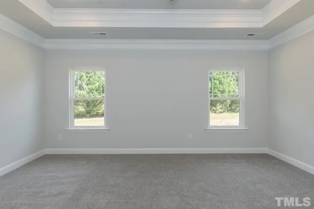 a view of a building with a street