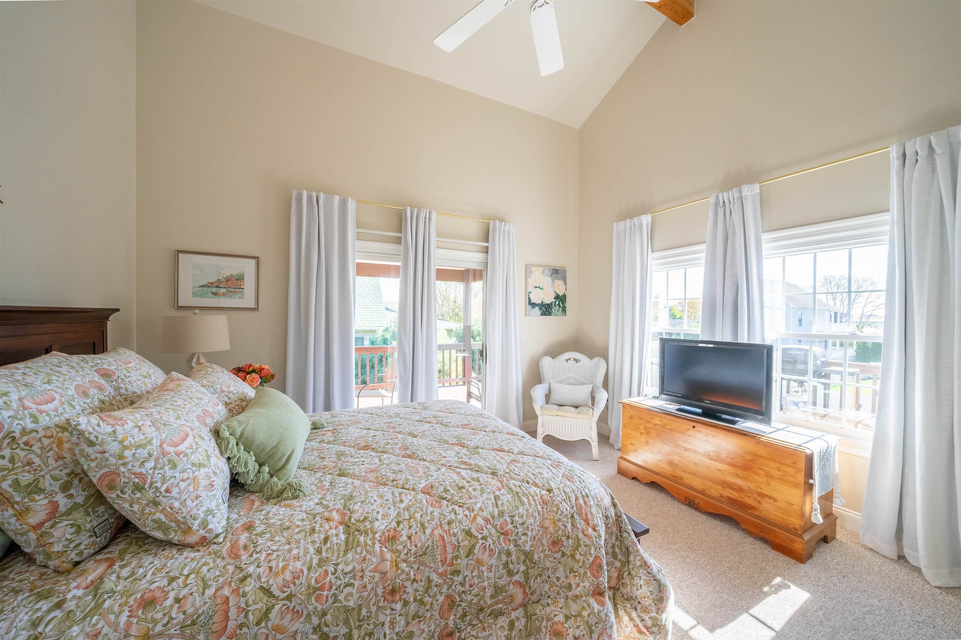 210 3rd West Cape Cape May, NJ 08204 - Photo 16 of 31 a bedroom with a bed and large window