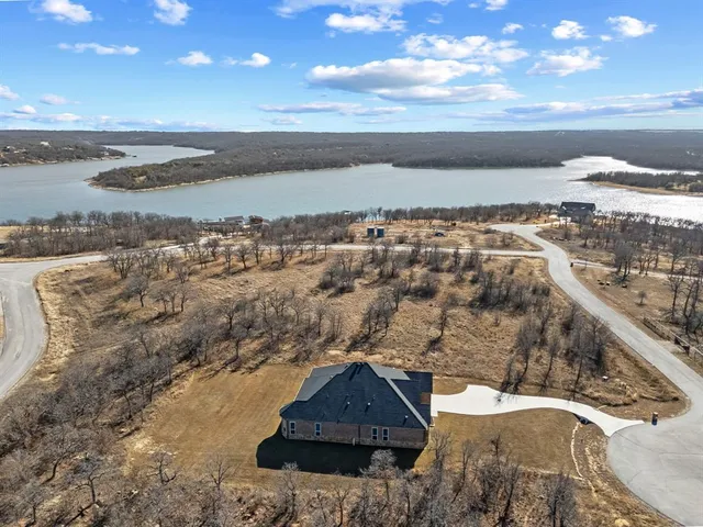 a view of lake and mountain