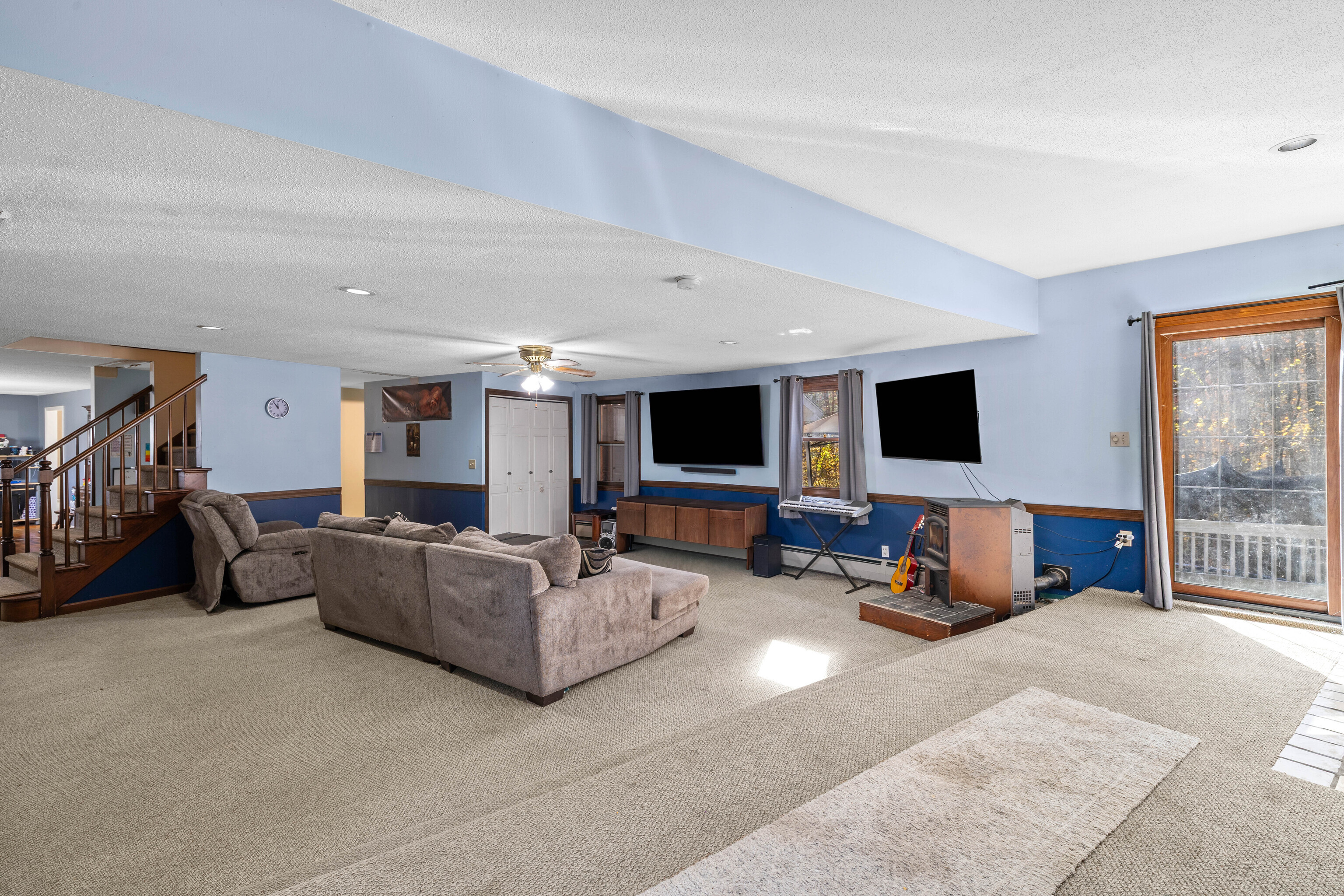 63 Burr Road Haddam, CT 06441 - Photo 7 of 38 a living room with furniture and a flat screen tv