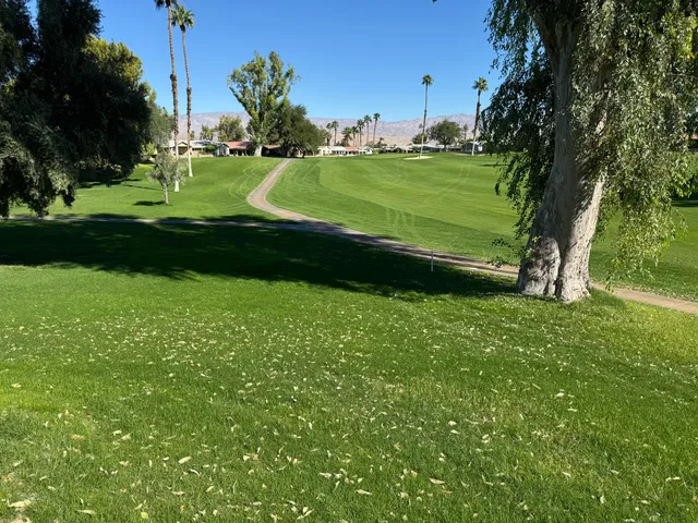 a view of a swimming pool with a lawn chairs and a lawn chairs