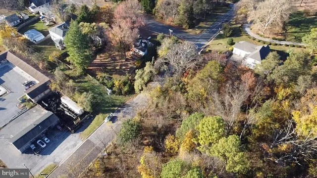 aerial view of residential houses with outdoor space