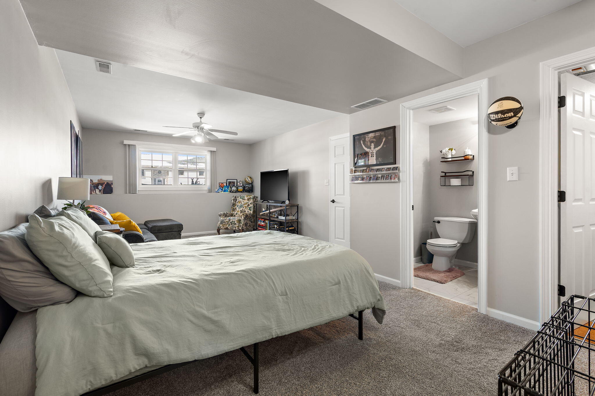 696 Admiral Drive Porter, IN 46304 - Photo 21 of 27 a bed room with a bed and a view of bathroom
