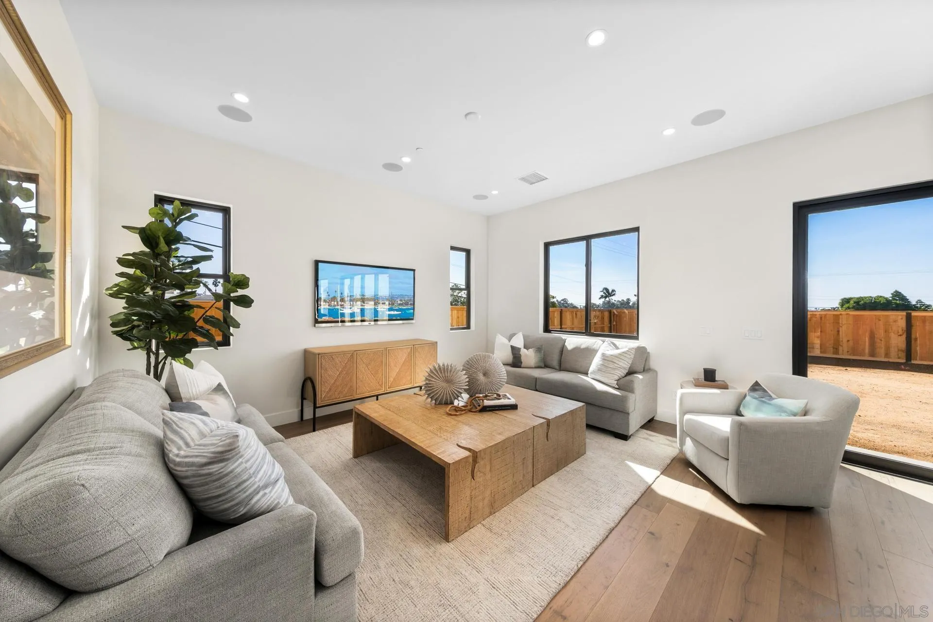1756 Whaley Street Oceanside, CA 92054 - Photo 14 of 47 a living room with furniture and a potted plant