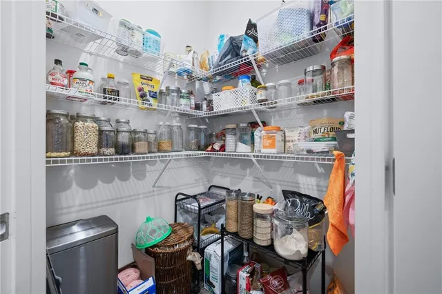 a close view of dining table