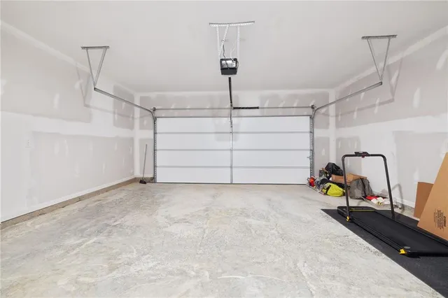 a view of a garage with equipment