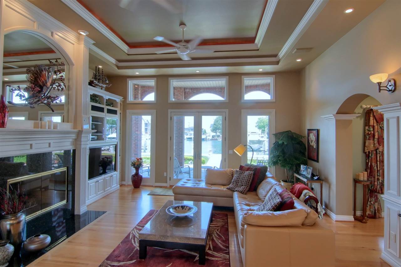 32417 South River Road Harrison Township, MI 48045 - Photo 56 of 97 OPEN THROUGH TO FOYER AND OUTSTANDING WATER VIEWS THIS IS GRANDEUR AT ITS FINEST!