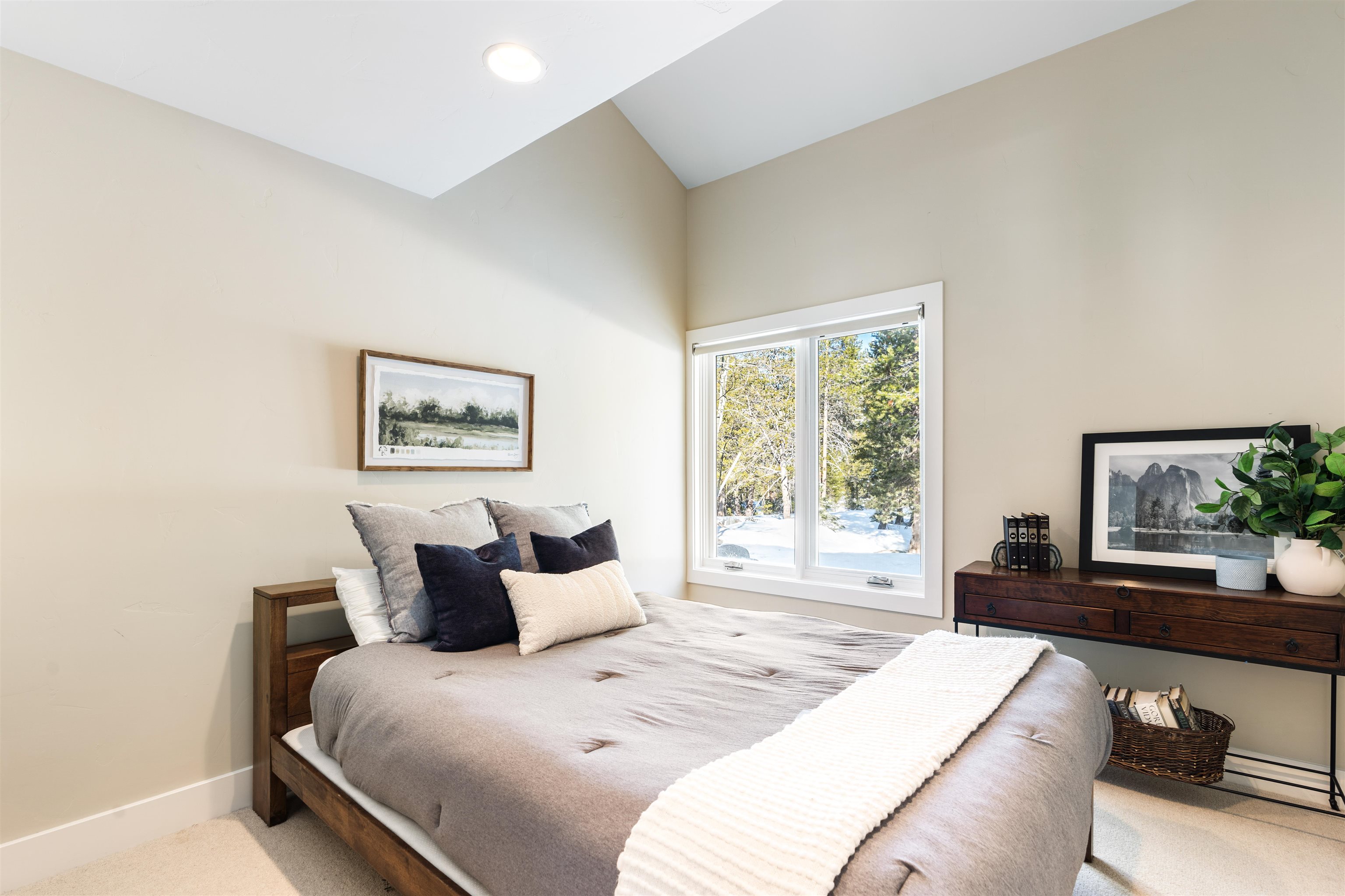 3003 Meadow Court, Unit 1 Olympic Valley, CA 96146 - Photo 14 of 24 a bedroom with a bed and a couch