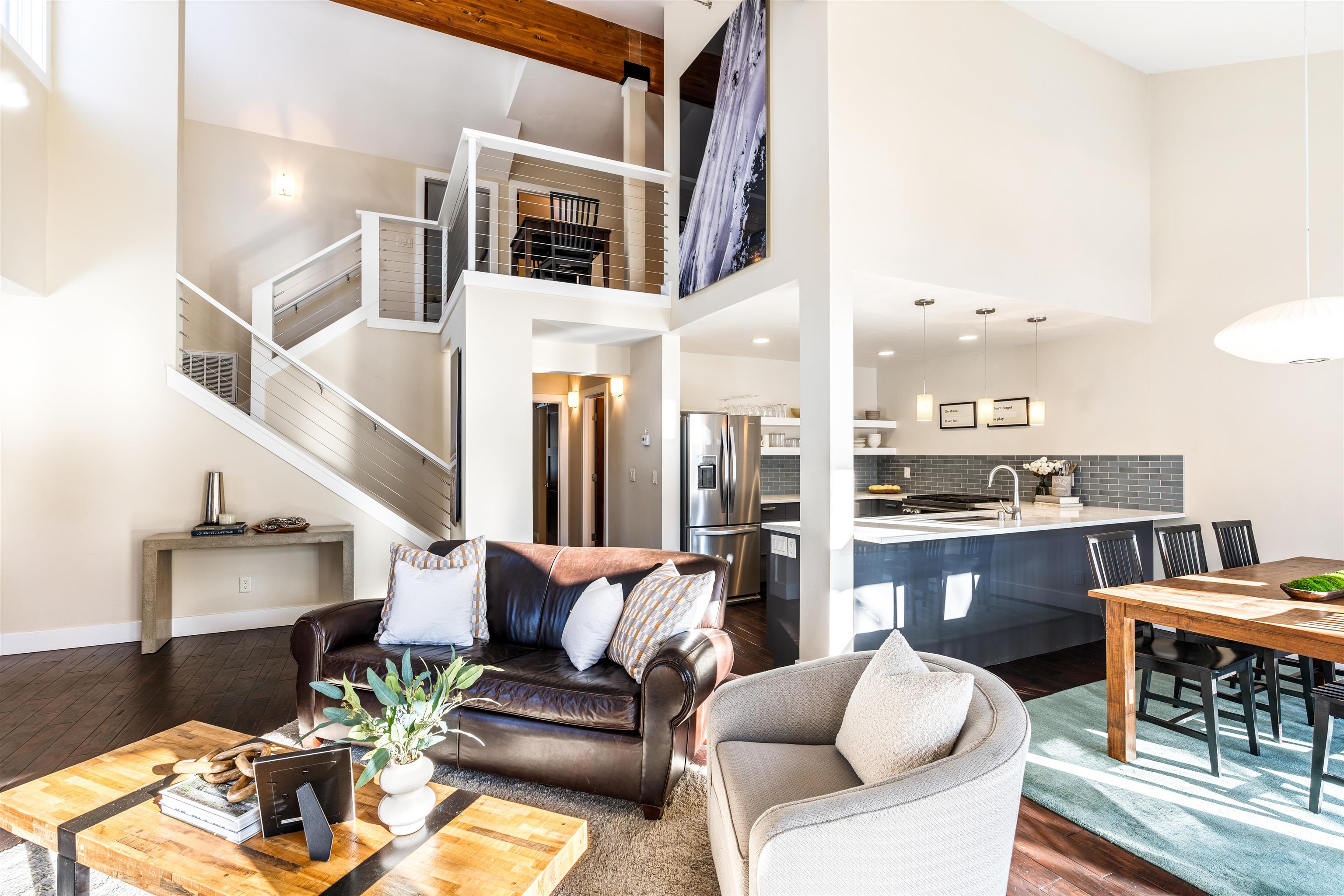 3003 Meadow Court, Unit 1 Olympic Valley, CA 96146 - Photo 16 of 24 a living room with furniture kitchen view and a table