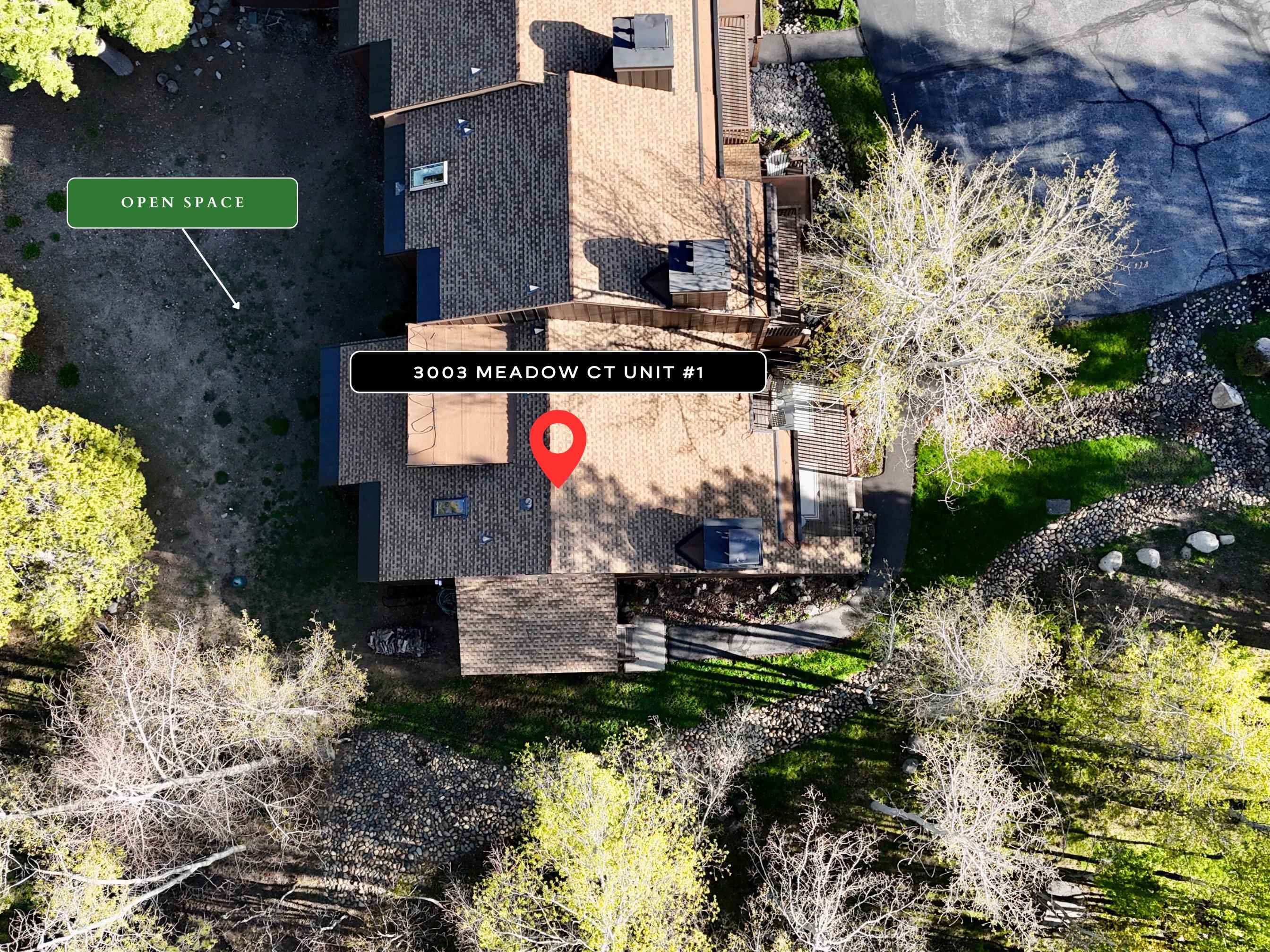 3003 Meadow Court, Unit 1 Olympic Valley, CA 96146 - Photo 23 of 24 an aerial view of house with yard swimming pool and outdoor seating