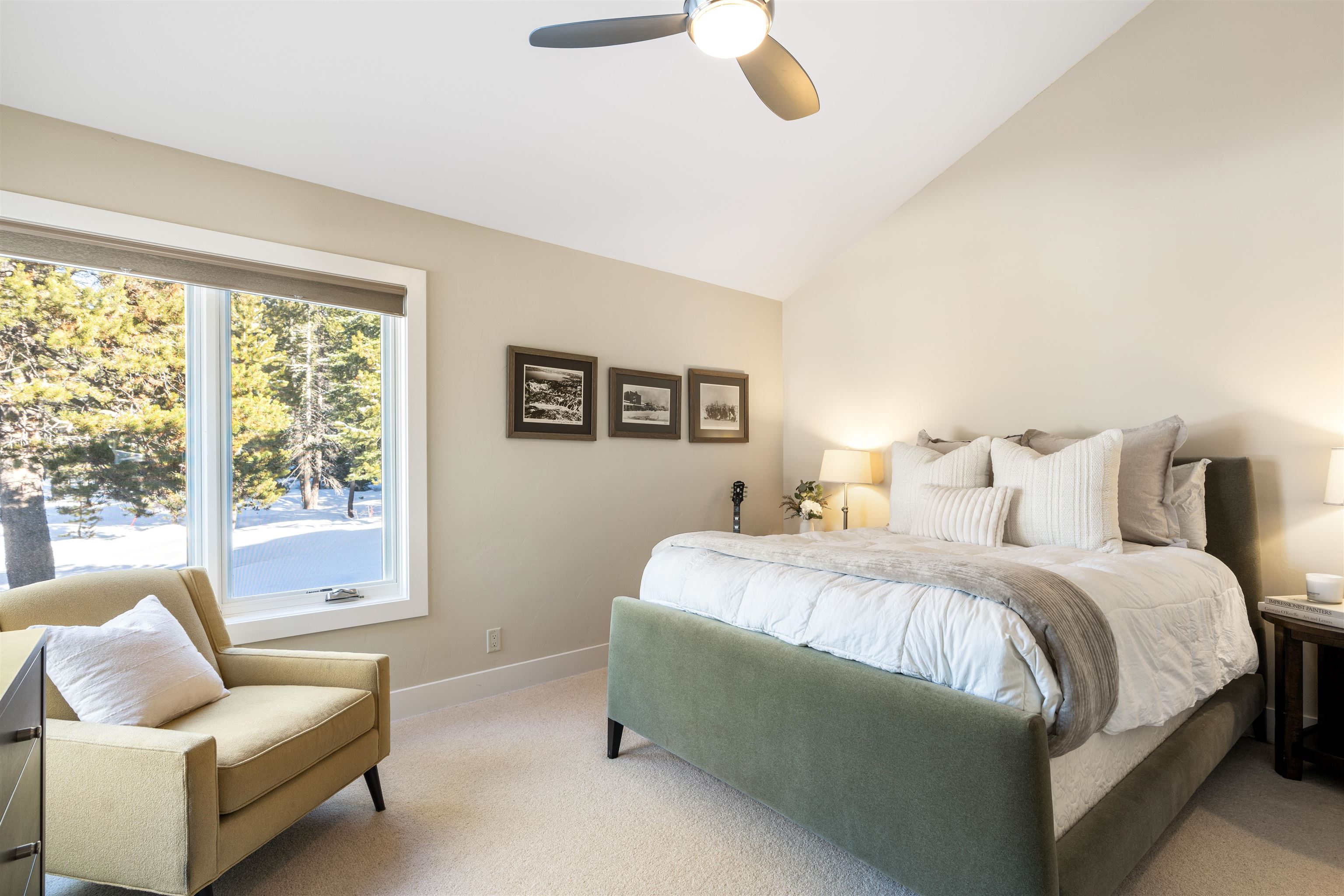 3003 Meadow Court, Unit 1 Olympic Valley, CA 96146 - Photo 10 of 24 a bedroom with bed couch and window