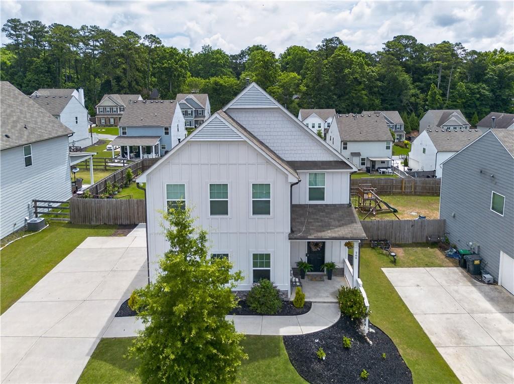 266 Shoals Bridge Road Acworth, GA 30102 - Photo 2 of 43 a aerial view of a house with garden