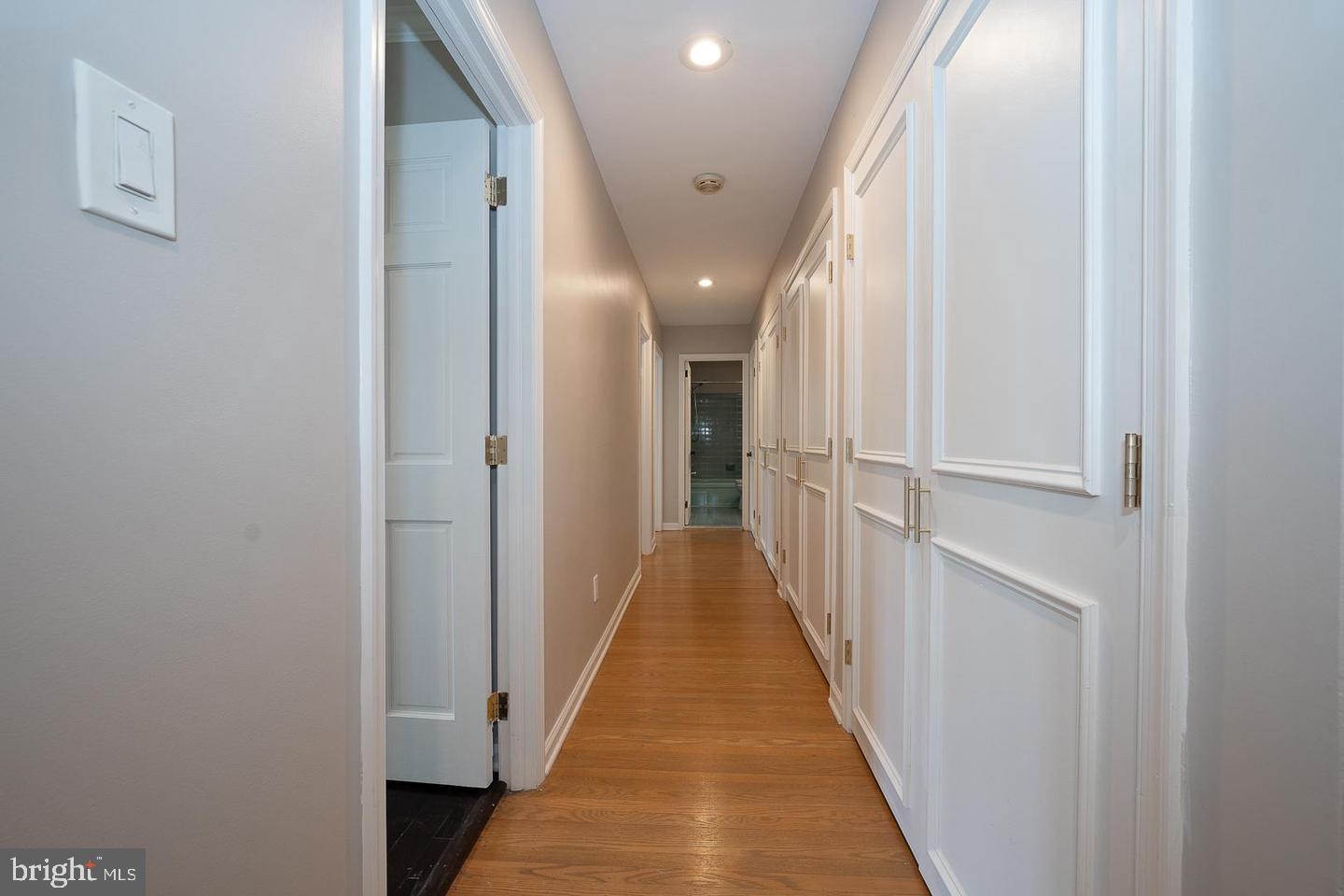 327 Strathmore Road Bryn Mawr, PA 19010 - Photo 23 of 54 Second floor hallway with wall of closets