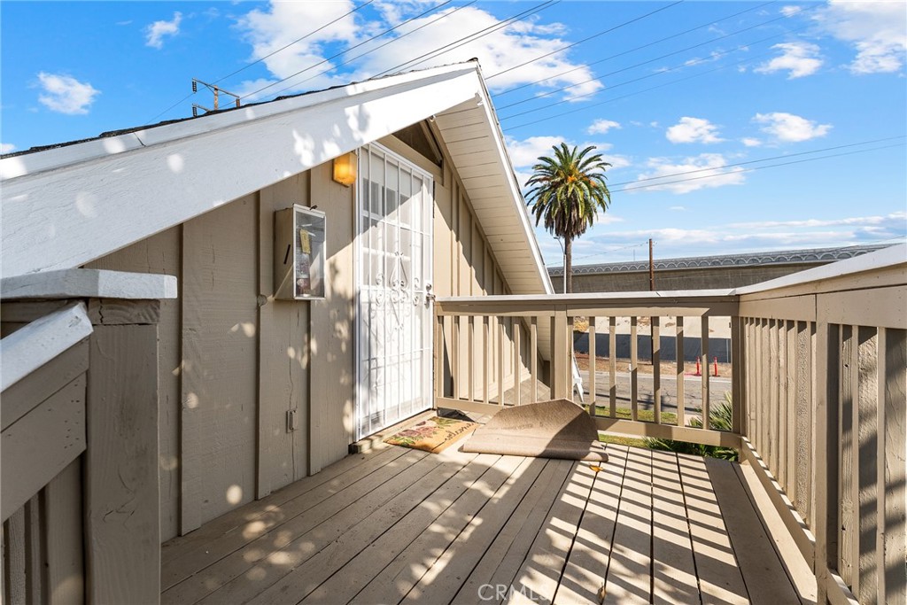 2855 Mulberry Street Riverside, CA 92501 - Photo 41 of 43 a view of balcony and wooden floor
