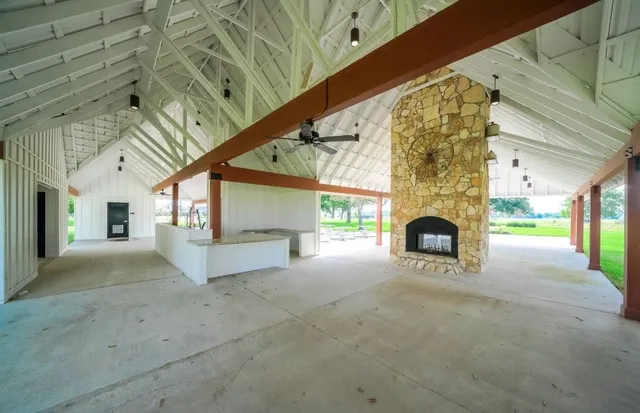 a view of a livingroom with a fireplace