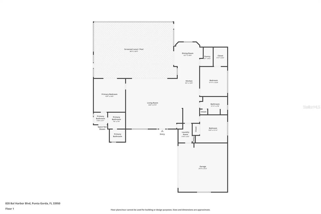 820 Bal Harbor Boulevard Punta Gorda, FL 33950 - Photo 56 of 56 a picture of floor plan