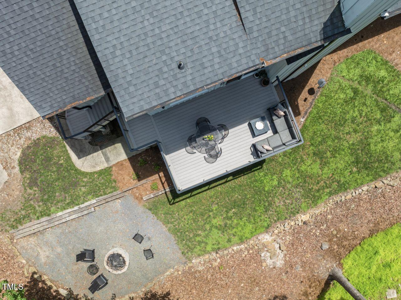 10817 Brass Kettle Road Raleigh, NC 27614 - Photo 47 of 55 an aerial view of a house with a yard