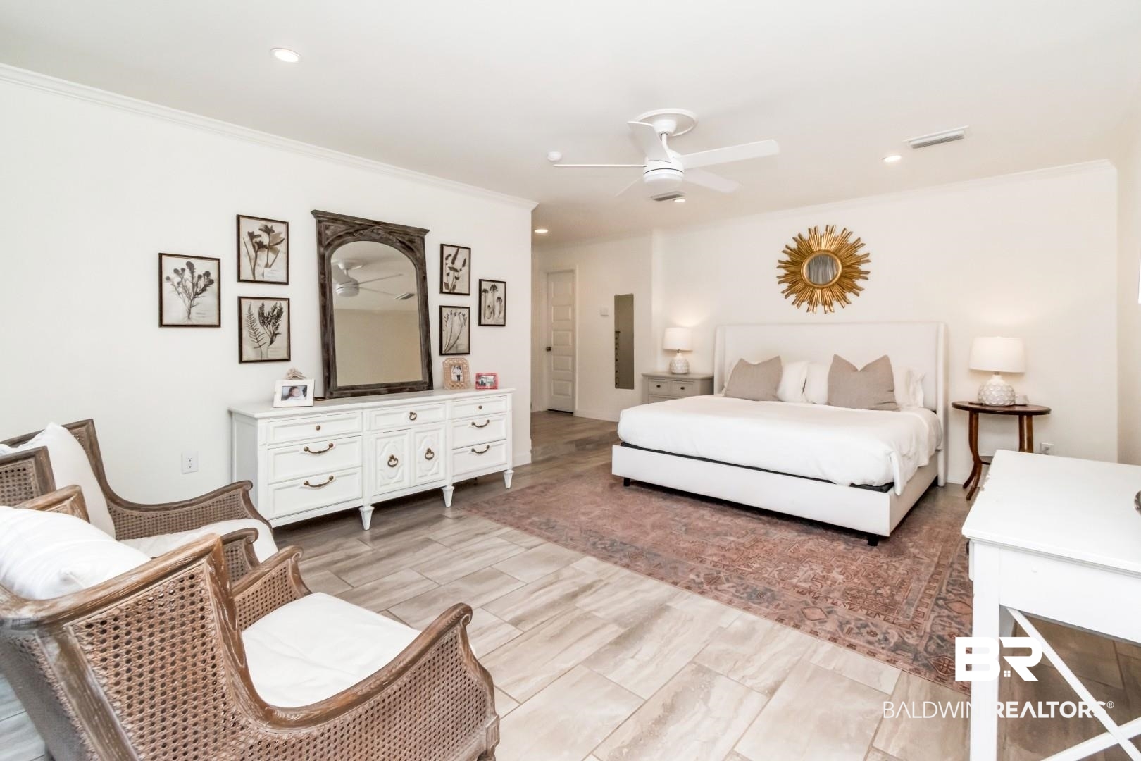 154 Fenwick Road Mobile, AL 36608 - Photo 23 of 48 Bedroom featuring ceiling fan and recessed lighting