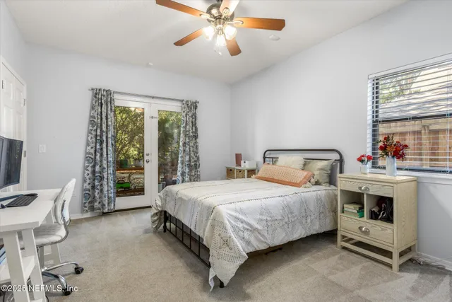 a bathroom with a sink vanity and a mirror