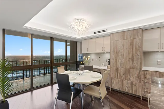 a view of a large window with living room