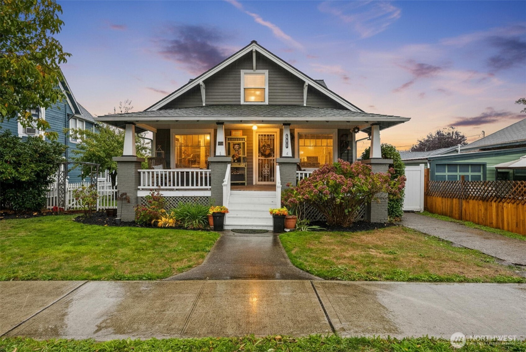 a front view of a house with yard