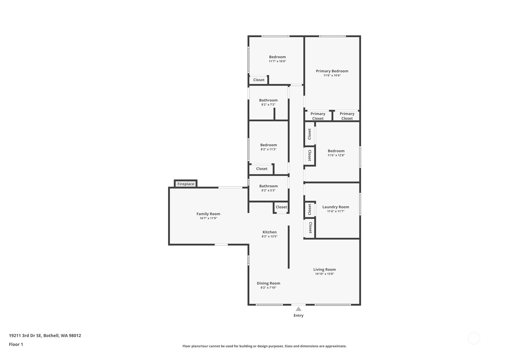 19211 3rd Drive Southeast Bothell, WA 98012 - Photo 37 of 37 a picture of a floor plan