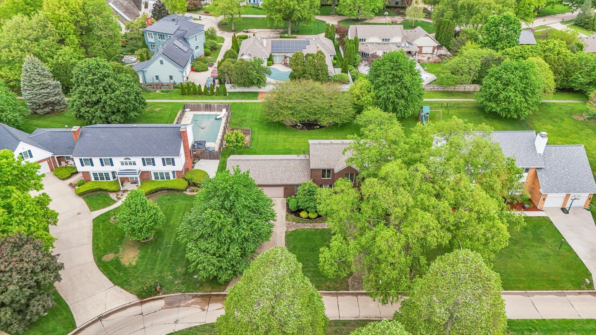 2706 North Salisbury Court Champaign, IL 61821 - Photo 57 of 60 an aerial view of residential houses with outdoor space and street view