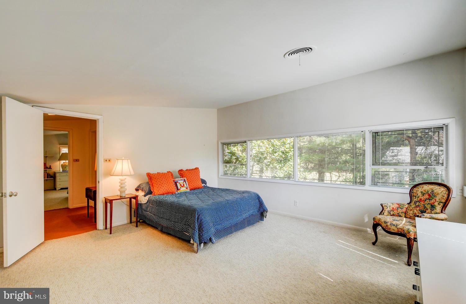 8000 Long Meadow Road Baltimore, MD 21208 - Photo 28 of 40 Upper Level Bedroom 4, Vaulted Ceiling
