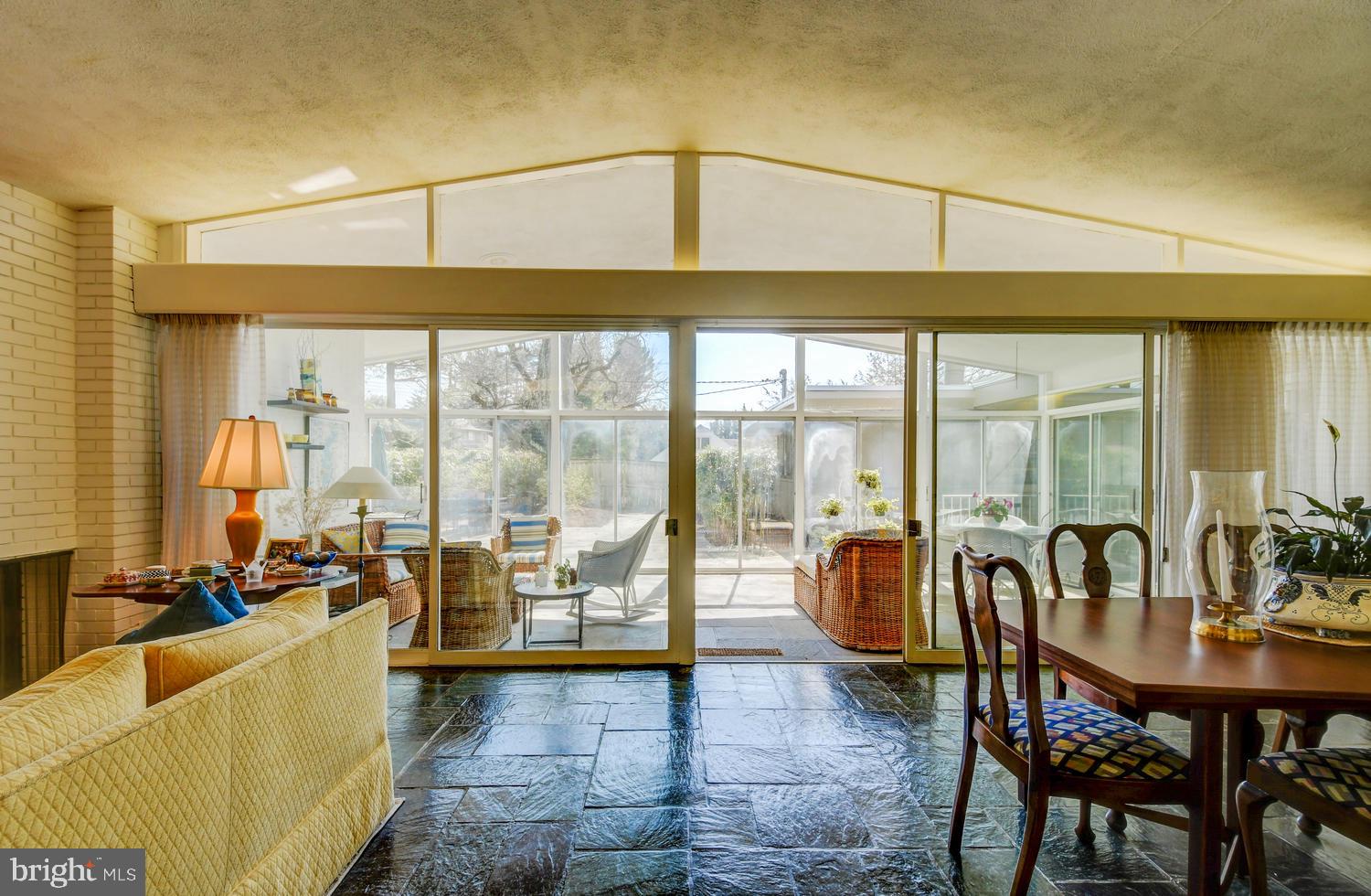 8000 Long Meadow Road Baltimore, MD 21208 - Photo 10 of 40 Living, Dining and view to Sun Room