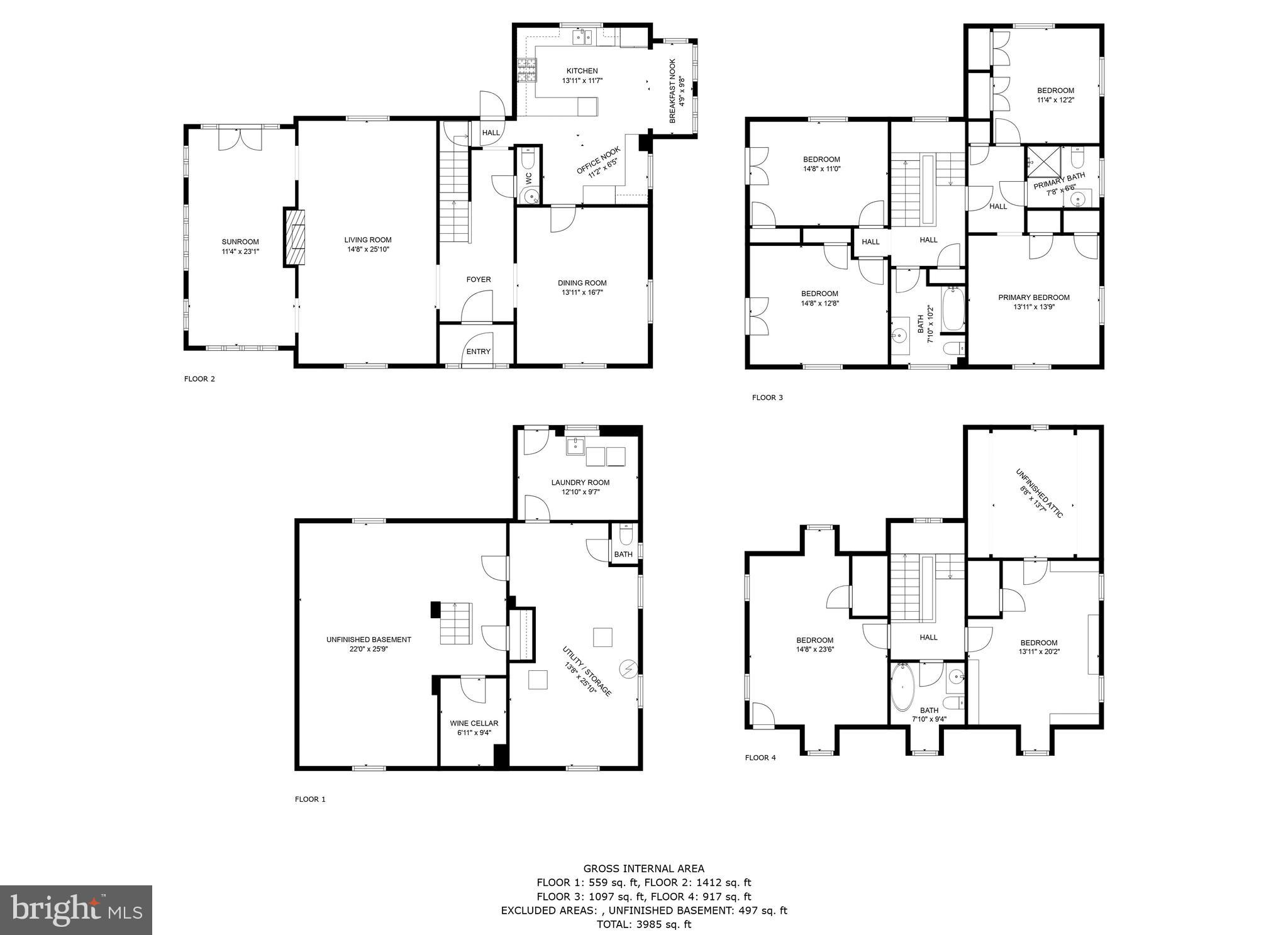 7 Wendover Road Baltimore, MD 21218 - Photo 91 of 95 Entire home floor plan