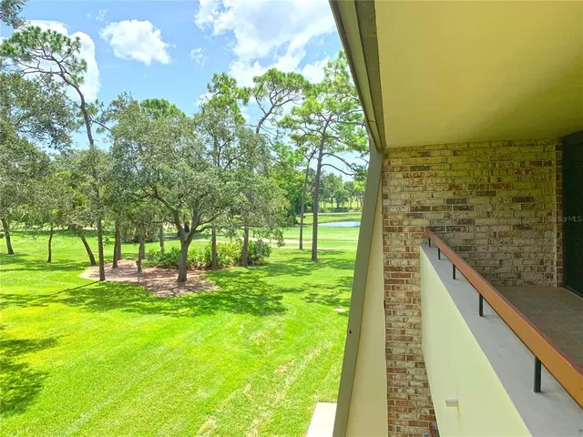 a view of a yard with an outdoor space