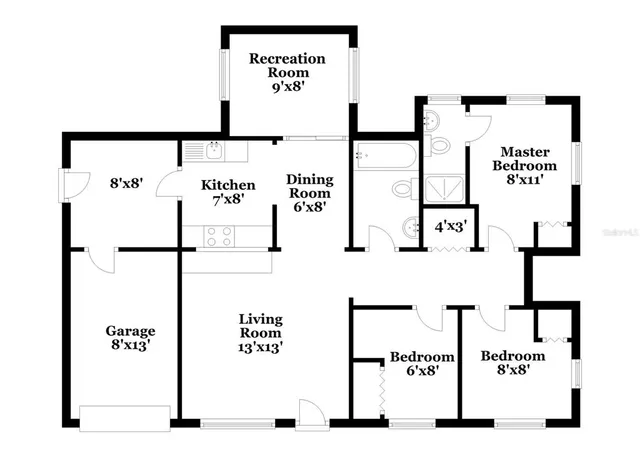 $2,390 | 3828 Neptune Drive Southeast, St. Petersburg, FL 33705