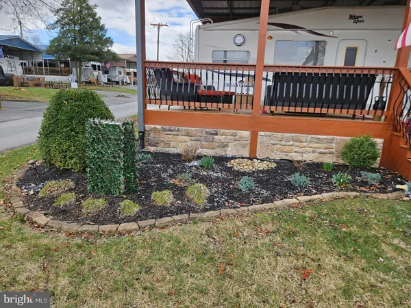 a outdoor view with patio