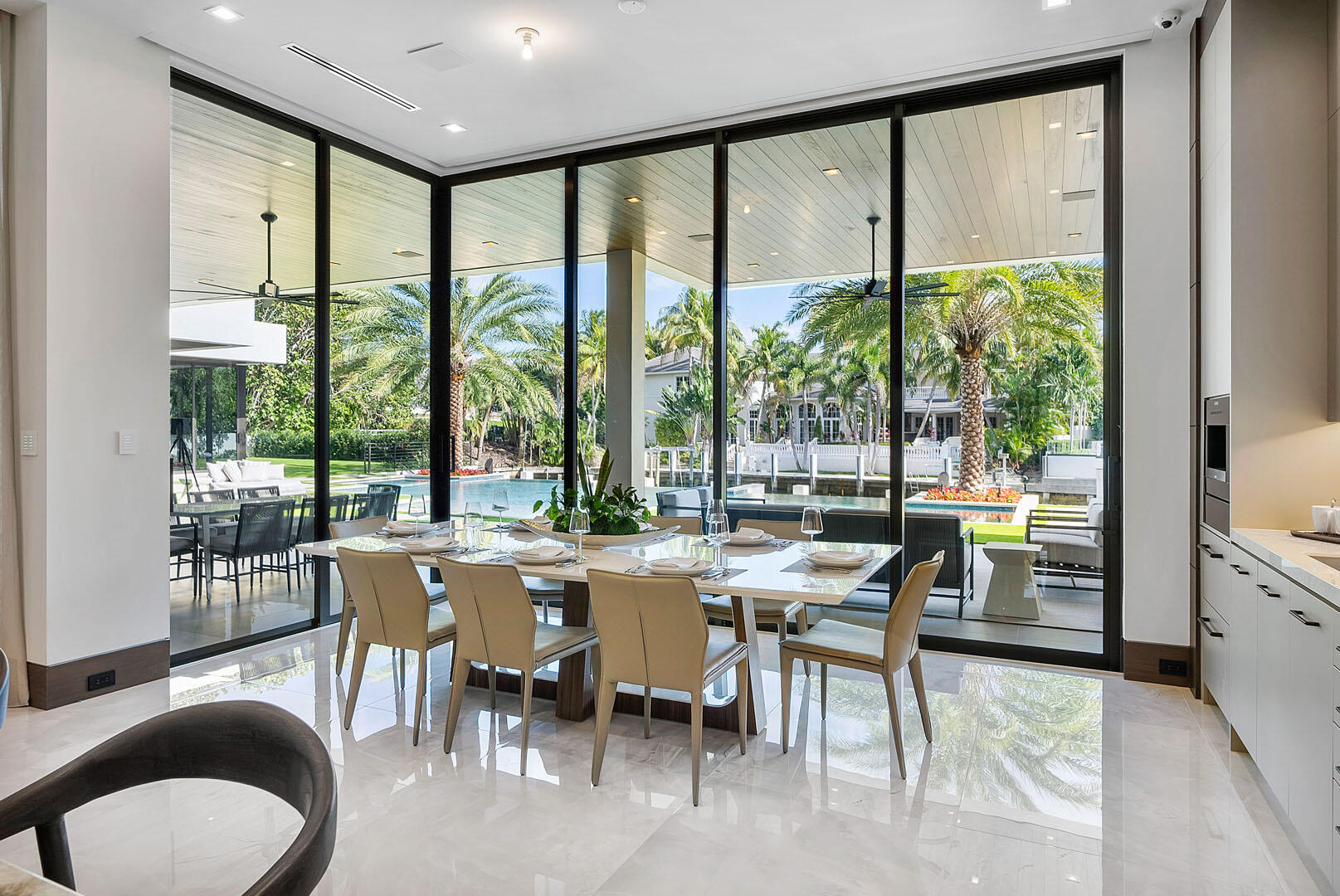 298 West Key Palm Road Boca Raton, FL 33432 - Photo 13 of 82 a view of a dining room with furniture window and outside view