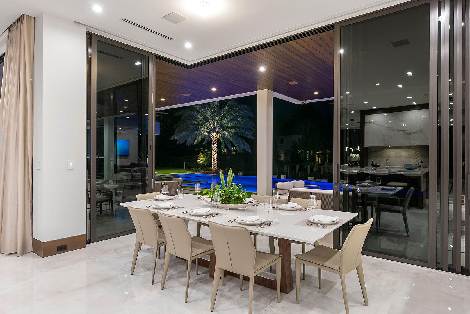 298 West Key Palm Road Boca Raton, FL 33432 - Photo 63 of 82 a view of a dining room with furniture window and glass door