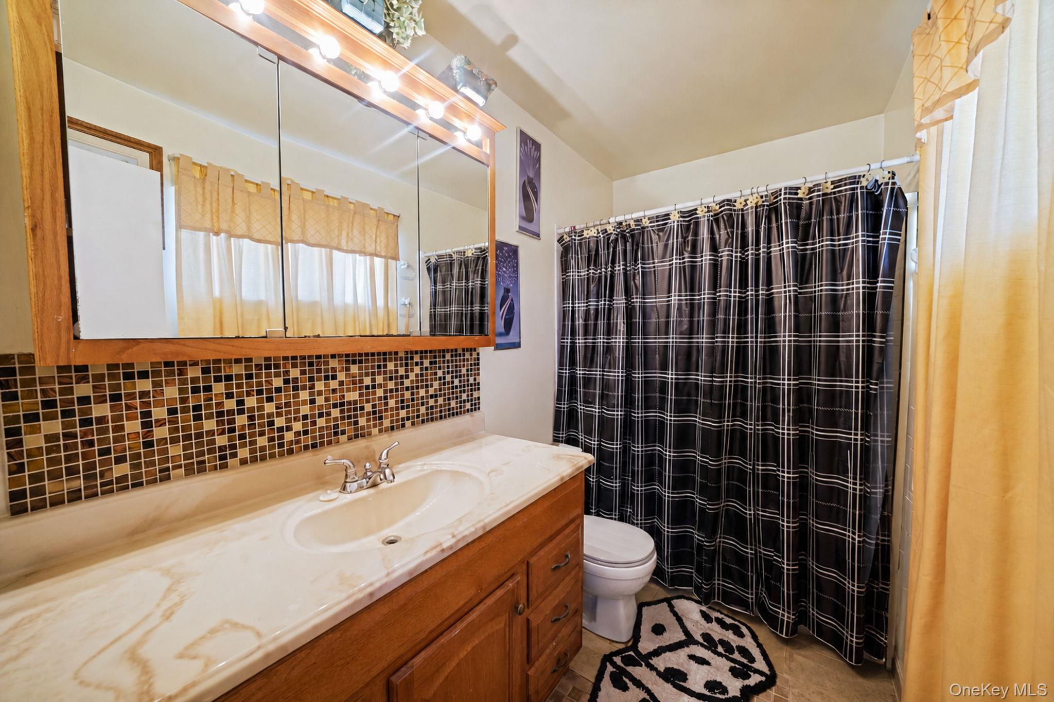 1169 Little E Neck Road West Babylon, NY 11704 - Photo 19 of 28 a bathroom with a sink toilet and shower