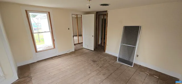 wooden floor in a gallery