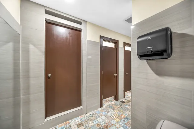 a room with storage and utility